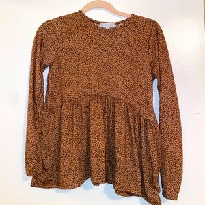 Tan leopard top